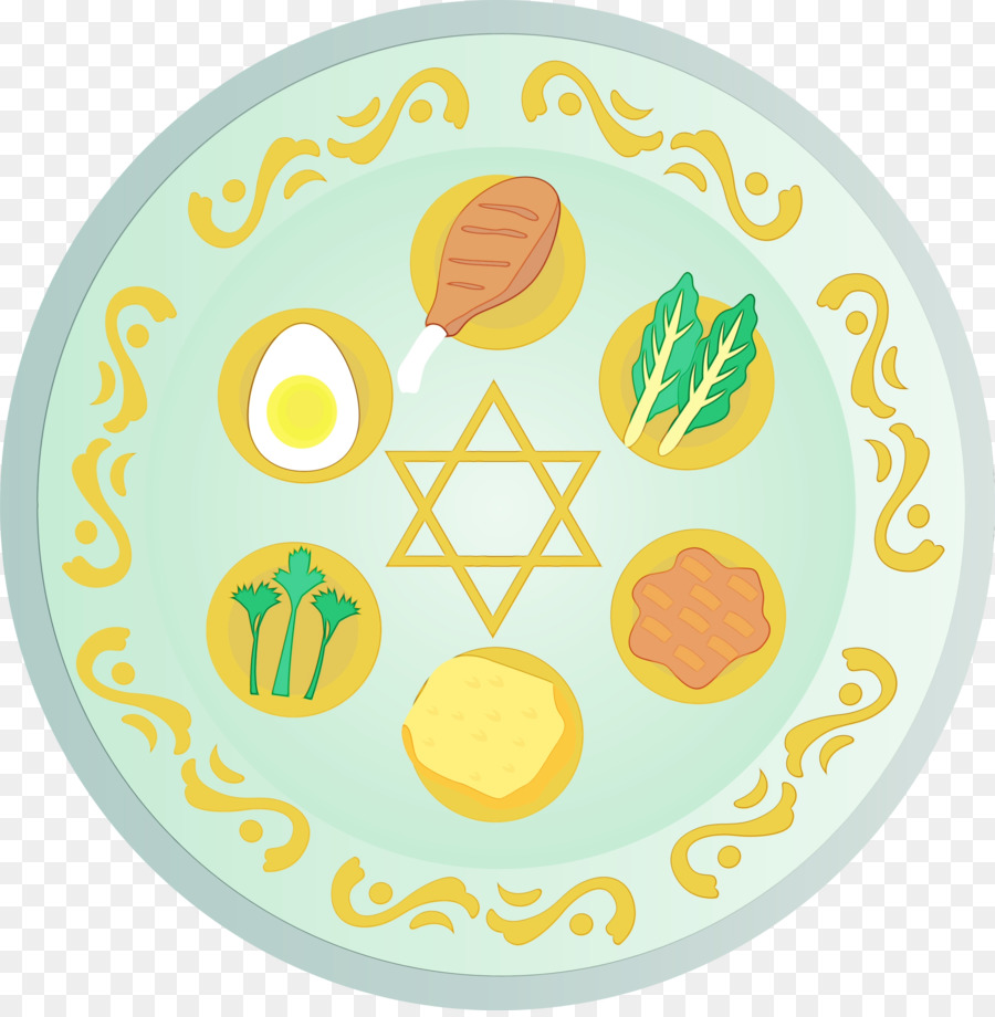 Assiette Du Séder，Pâque PNG