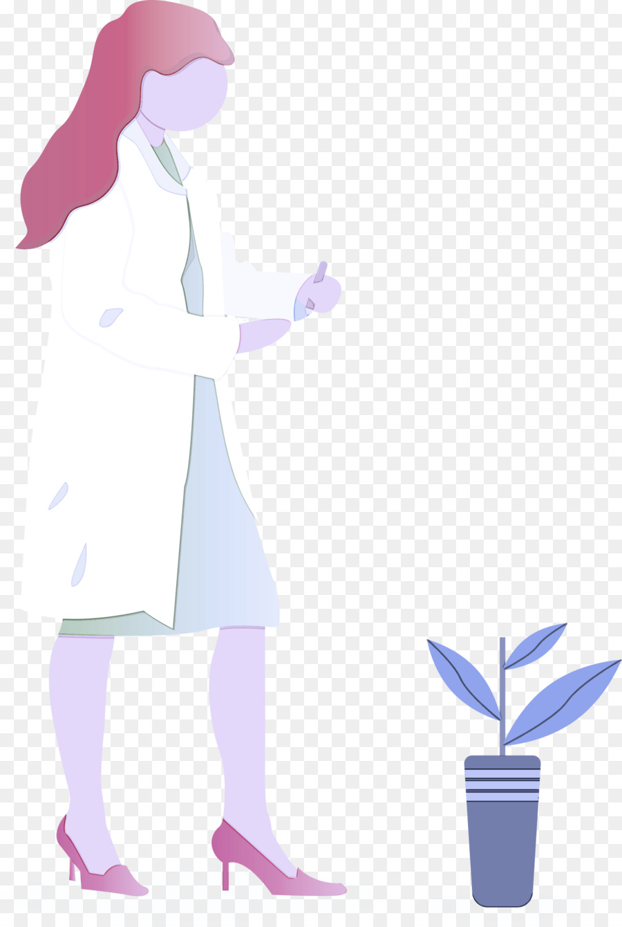 Femme En Blouse De Laboratoire，Scientifique PNG