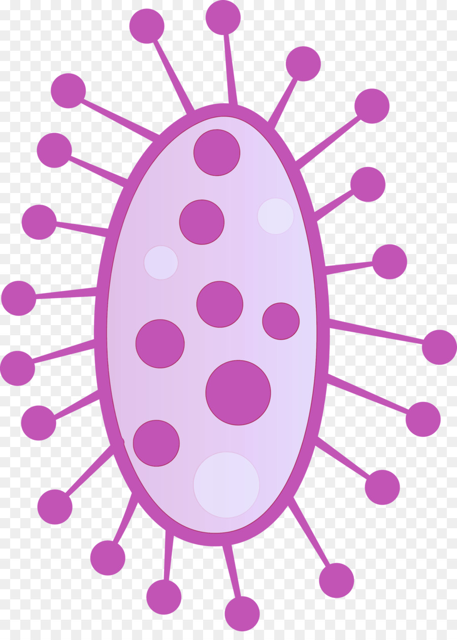 Bactéries Violettes，Microbe PNG