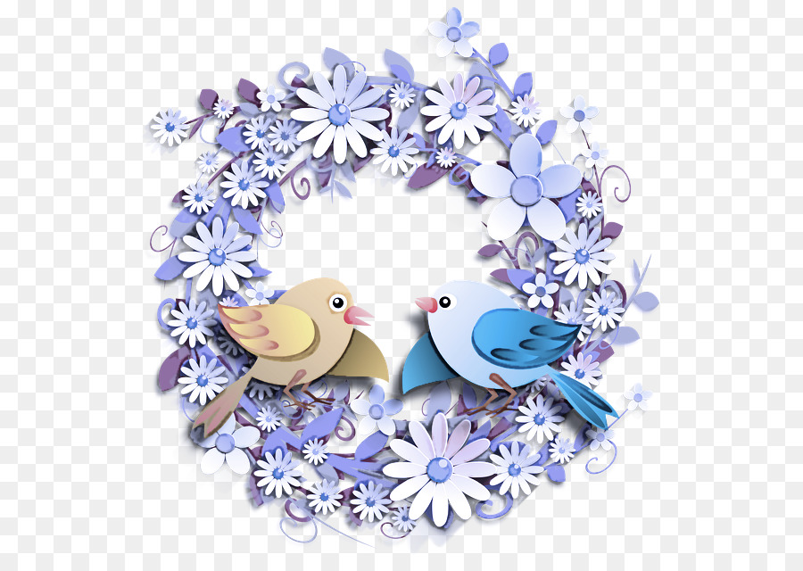 Oiseaux，Fleurs PNG