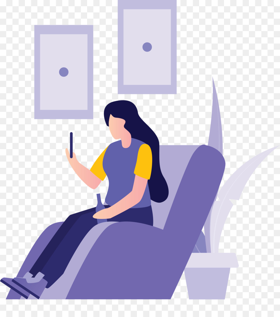 Personne Assise Avec Un Téléphone，Téléphone PNG