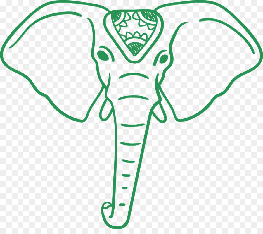 Éléphant，Contour PNG