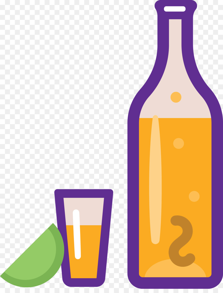 Bouteille En Verre，Violet PNG