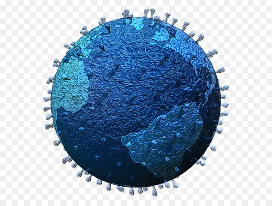 La Terre Avec Un Virus，Pandémie PNG