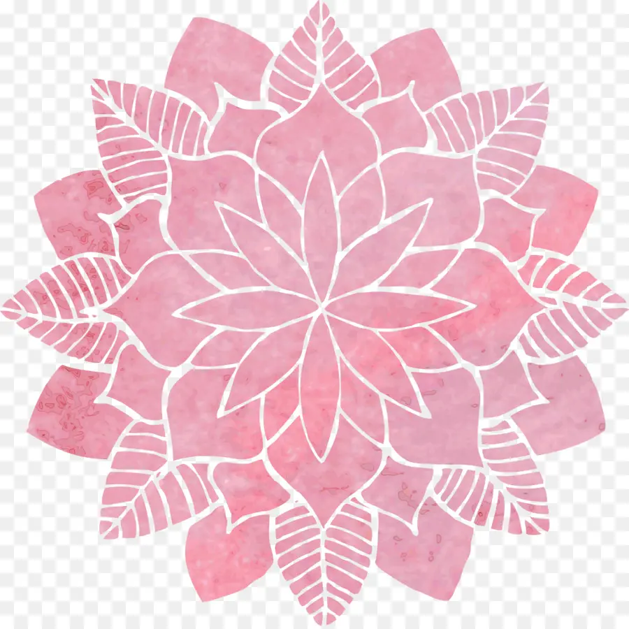 Mandala Rose，Modèle PNG