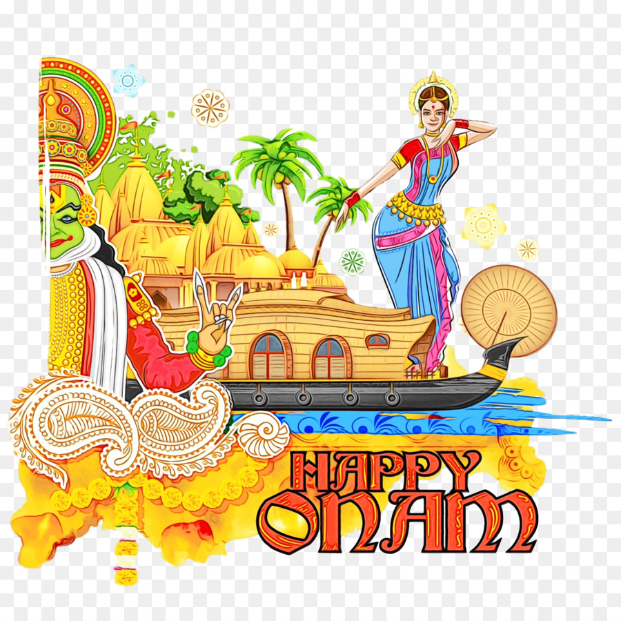 Célébration D'onam，Bateau PNG