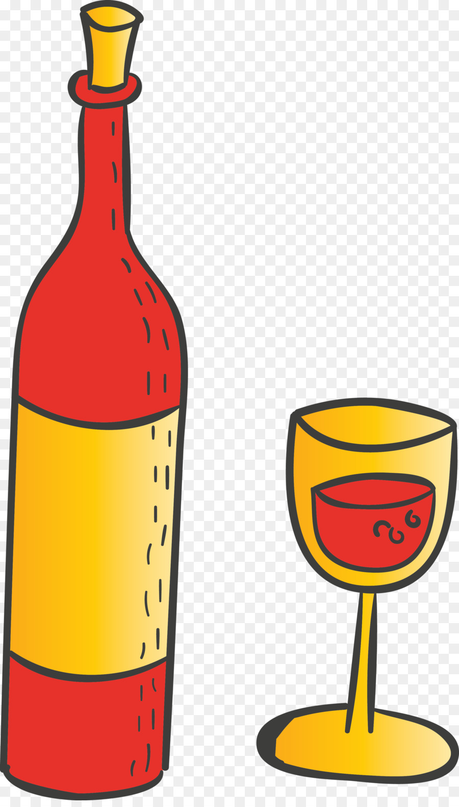 Bouteille De Vin Et Verre，Vin Rouge PNG