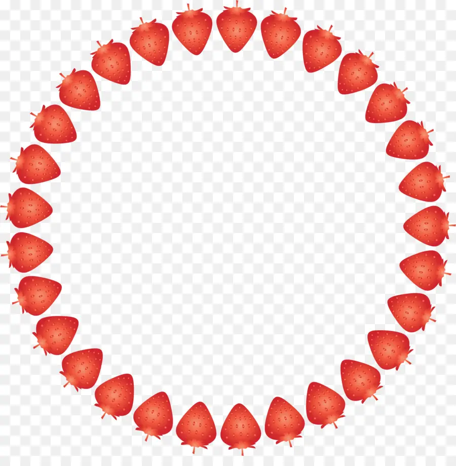 Couronne De Fraises，Cercle PNG