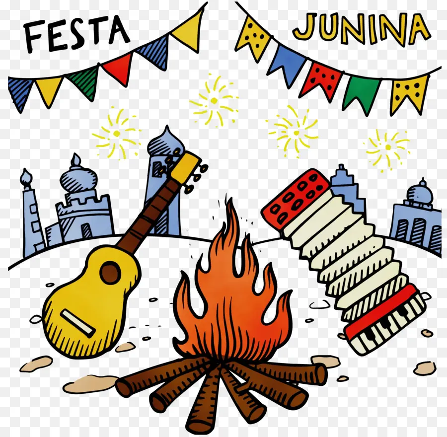 Fête Junina，Feu PNG