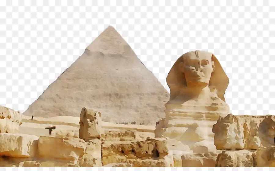 Sphinx Et Pyramide，Egypte PNG