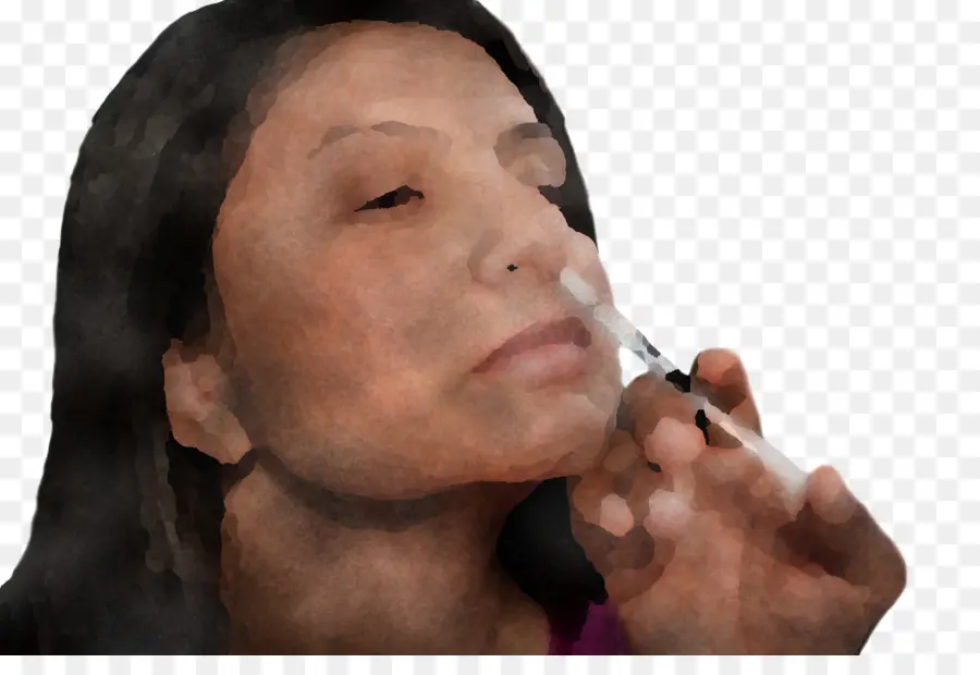 Femme Avec Spray Nasal，Vaporisateur Nasal PNG