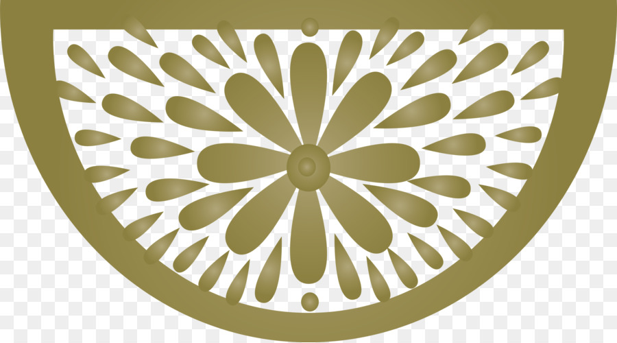 Motif Floral Doré，Conception PNG