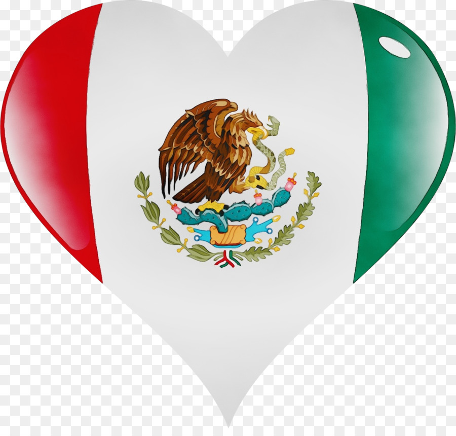 Coeur De Drapeau Mexicain，Mexique PNG