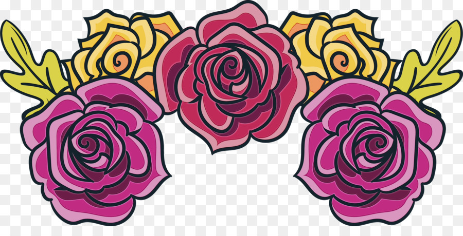 Roses Violettes，Floral PNG