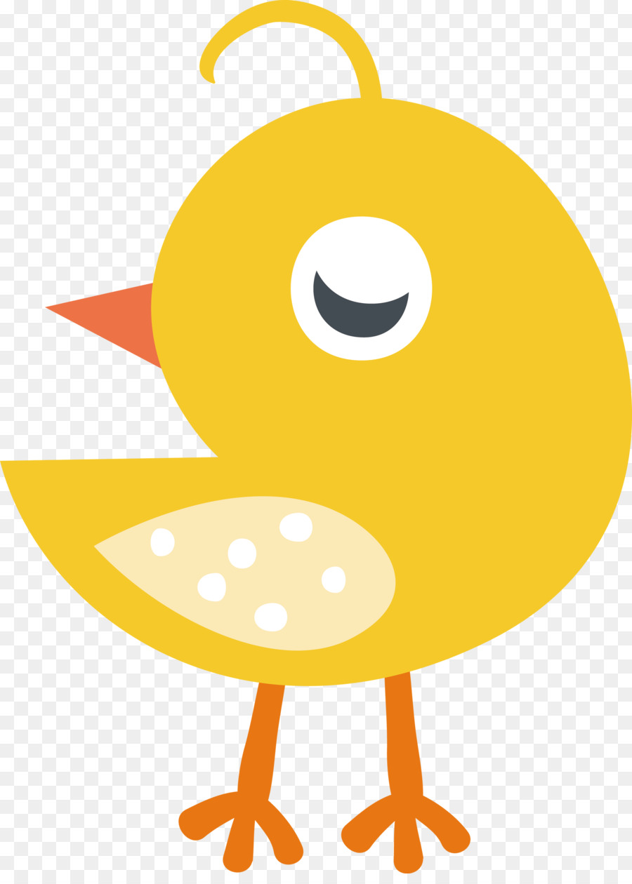 Oiseau Jaune，Dessin Animé PNG