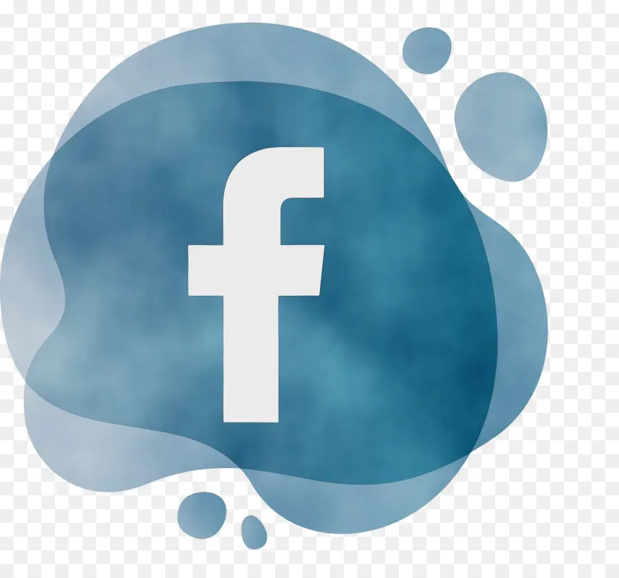 Facebook Logo Icône，Aquarelle PNG
