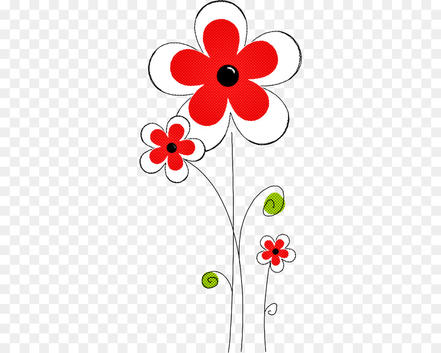 Fleurs Rouges，Floral PNG