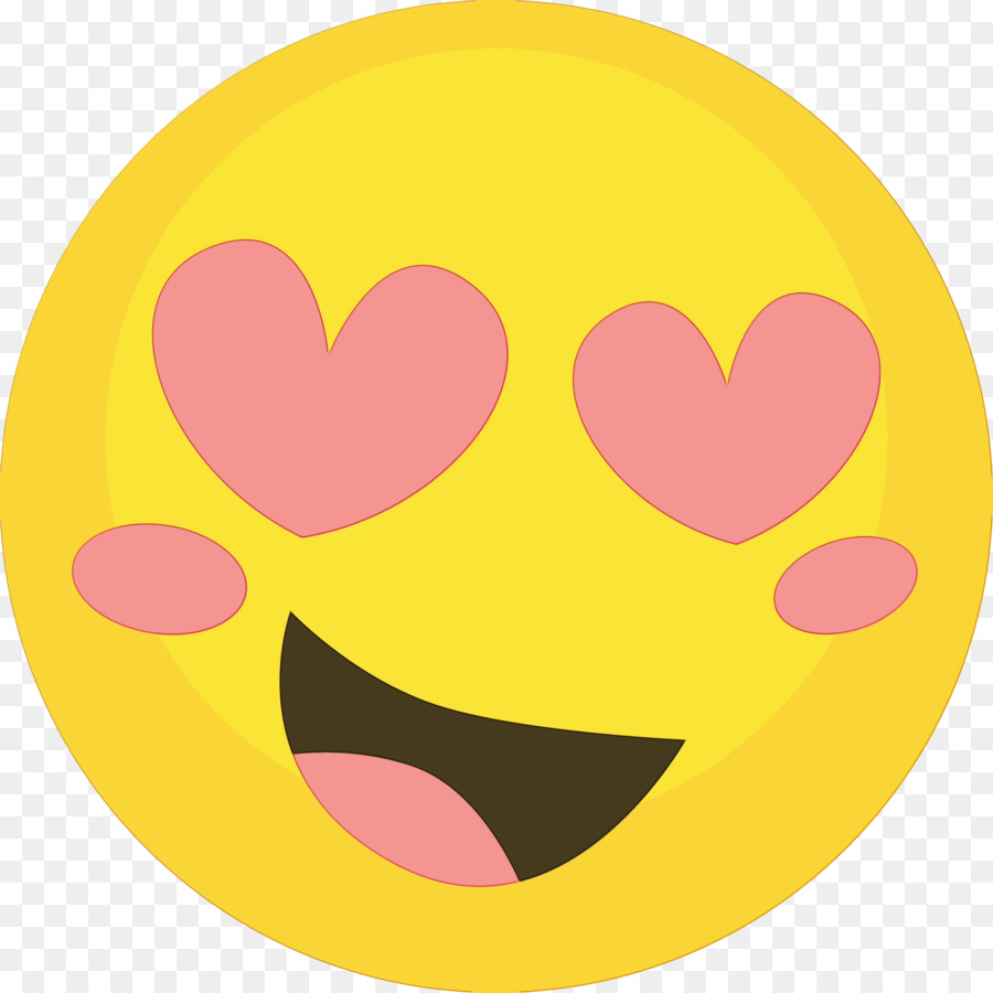 Emoji Yeux De Coeur，Amour PNG