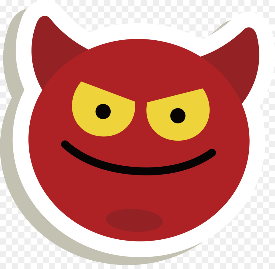 Diable Emoji，Rouge PNG