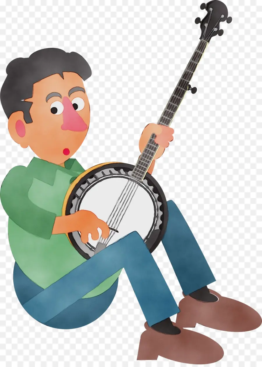 Joueur De Banjo，Instrument PNG