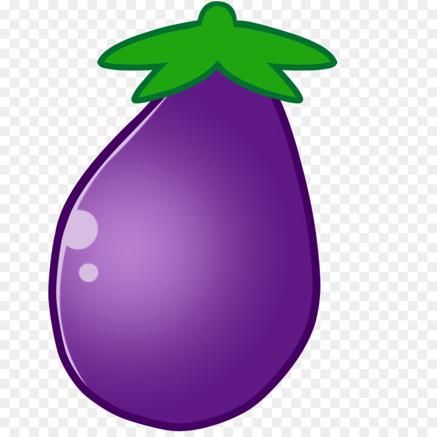 Aubergine Violette，Tige Verte PNG