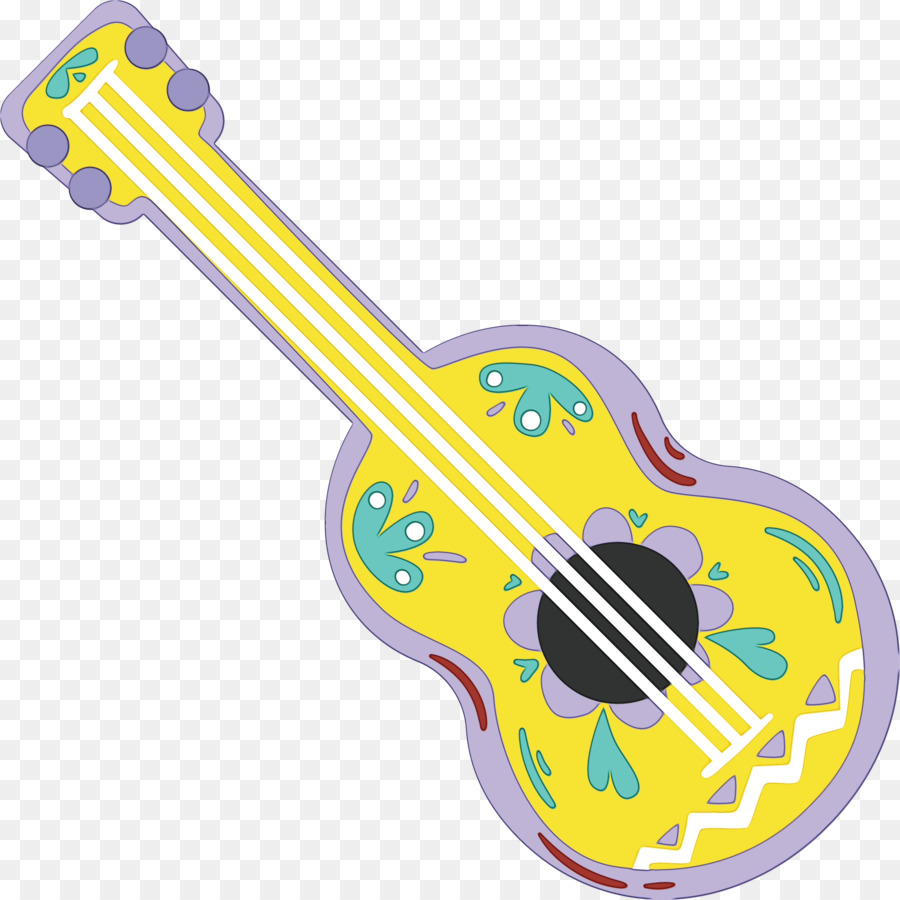 Guitare Et Fleurs，Guitare PNG