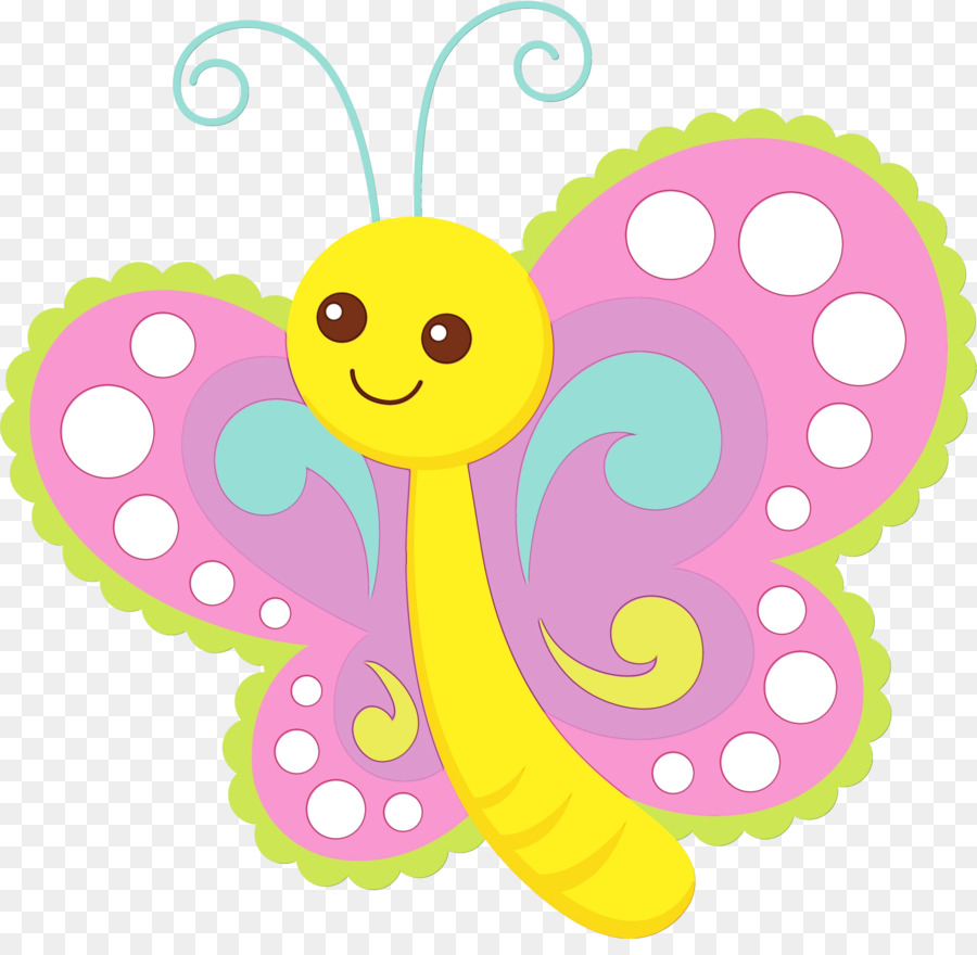 Papillon De Dessin Animé，Insecte PNG