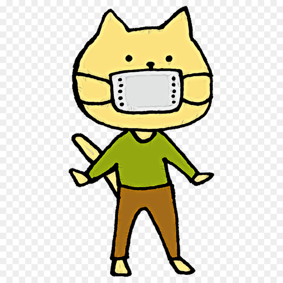 Chat Avec Masque，Masque PNG