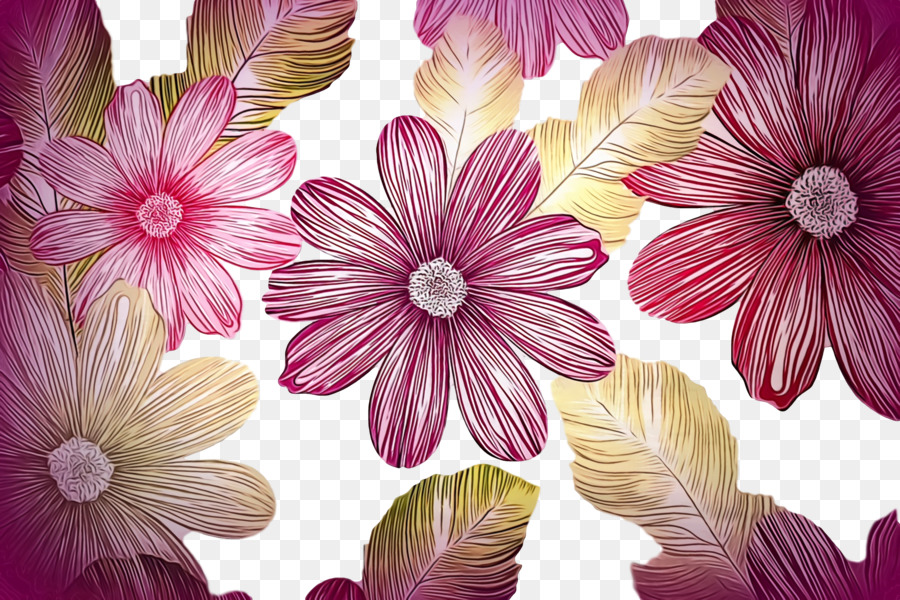Dahlia，Art Floral PNG