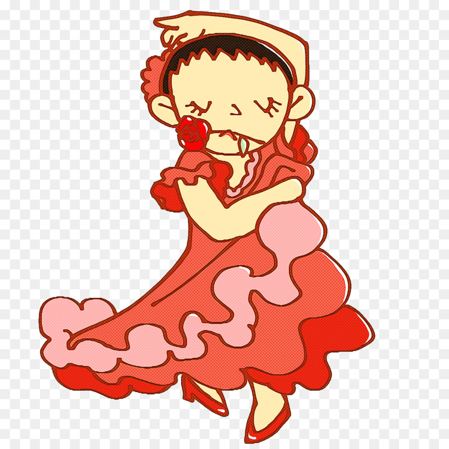 Danseuse，Robe Rouge PNG