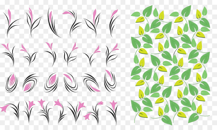 Feuille，Fleur PNG