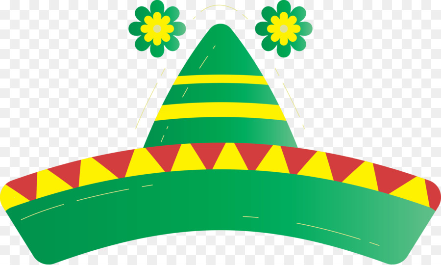 Chapeau De Fête，Vert PNG