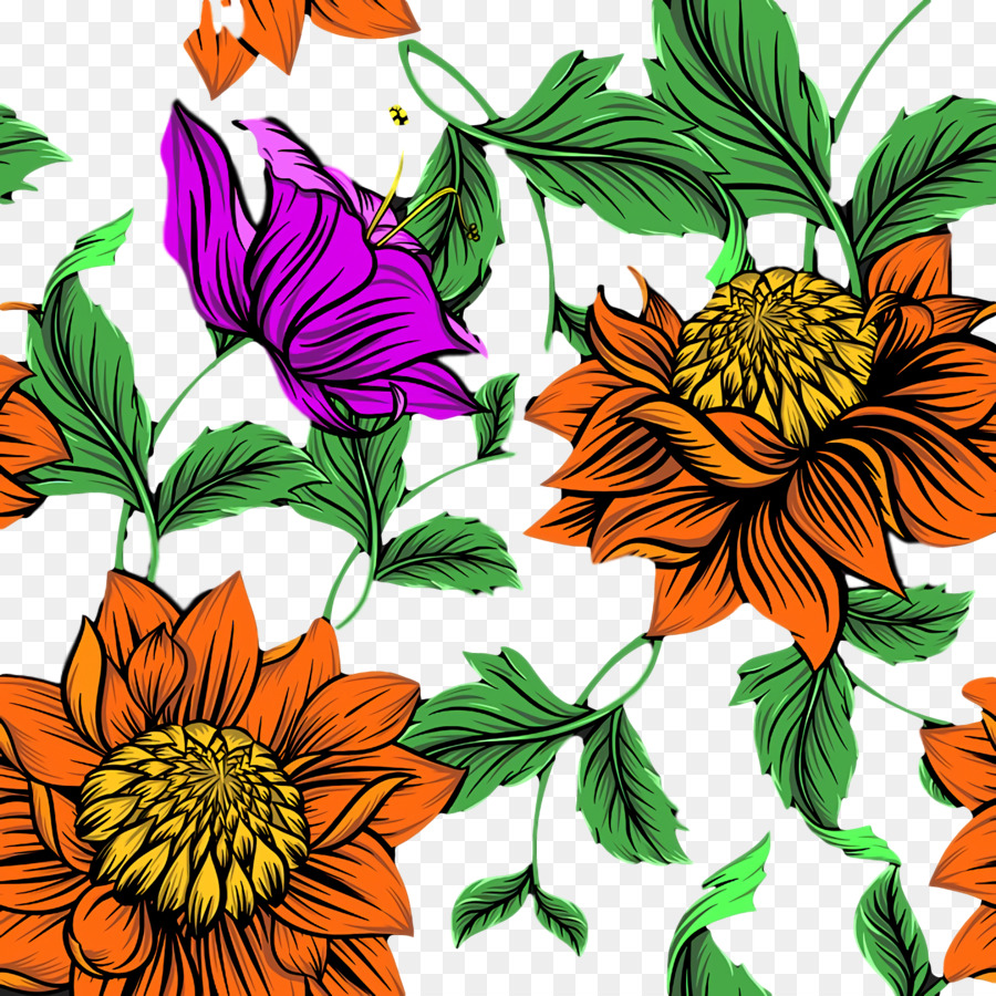 Design Floral，Chrysanthème PNG