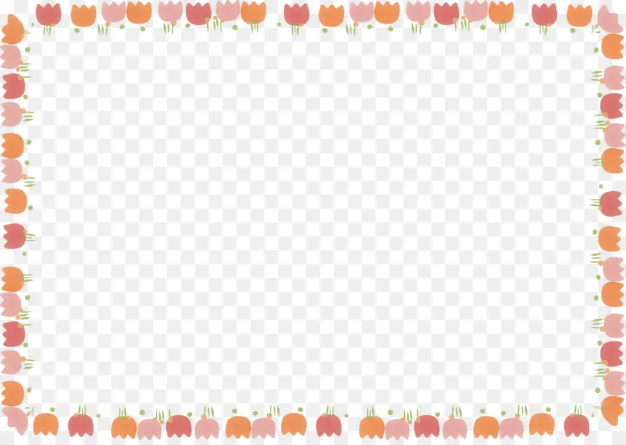 Bordure Florale，Fleurs PNG