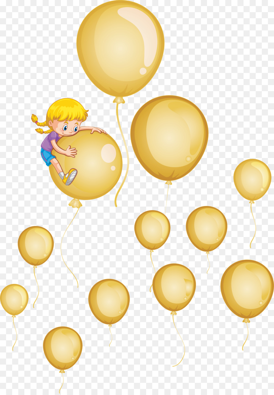 Fille Avec Des Ballons，Enfant PNG