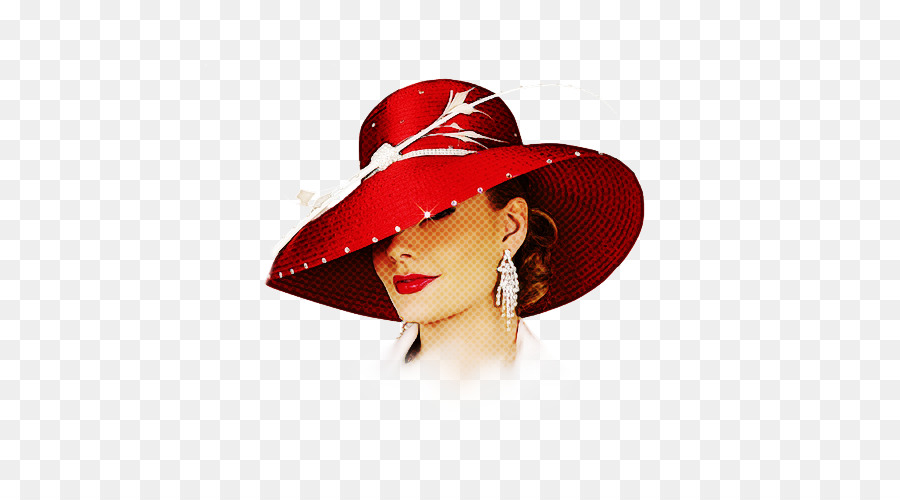 Chapeau Rouge，Femme PNG