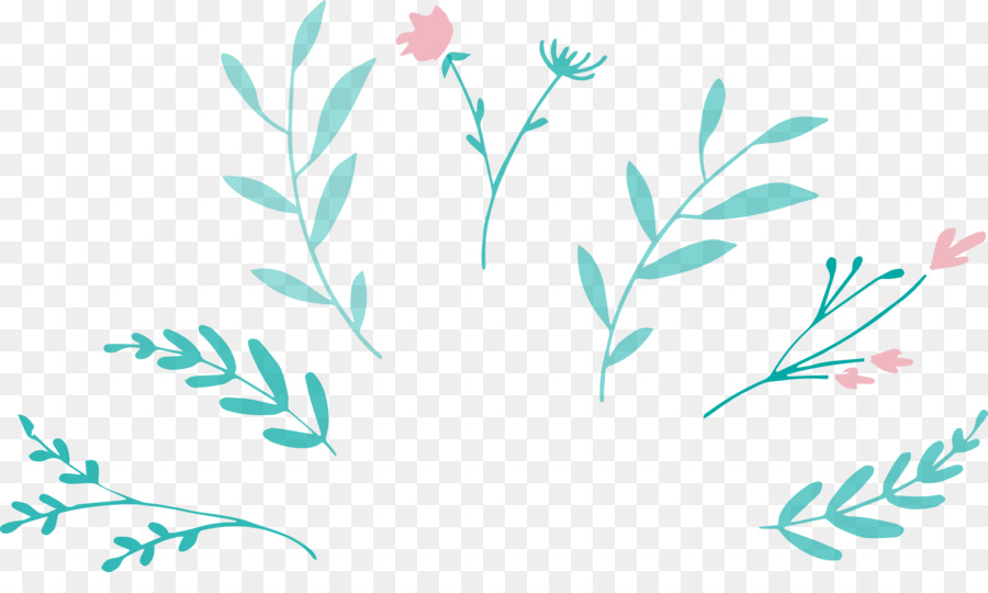 Feuilles Bleues，Feuilles PNG