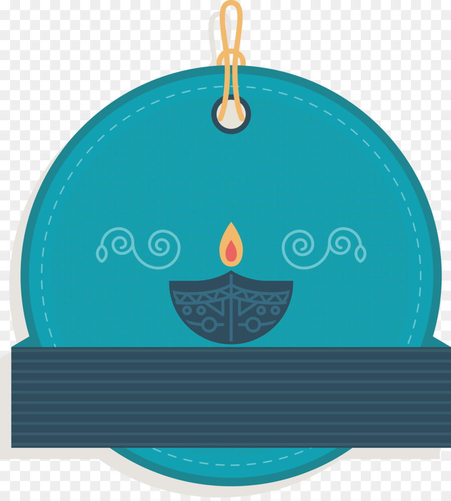 Ornement De Noël，Turquoise PNG