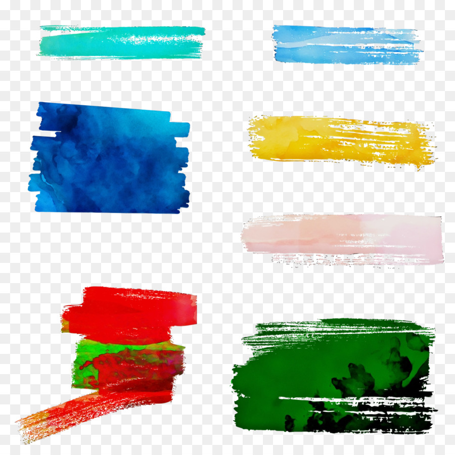 Coups De Peinture Colorés，Peinture PNG