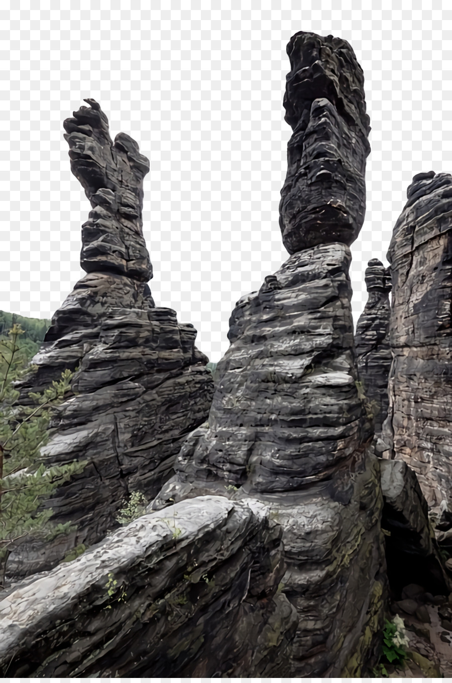 Affleurement，Géologie PNG