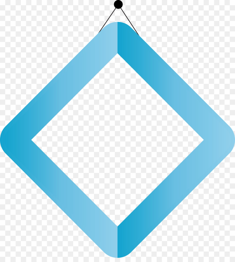 Forme De Diamant，Bleu PNG