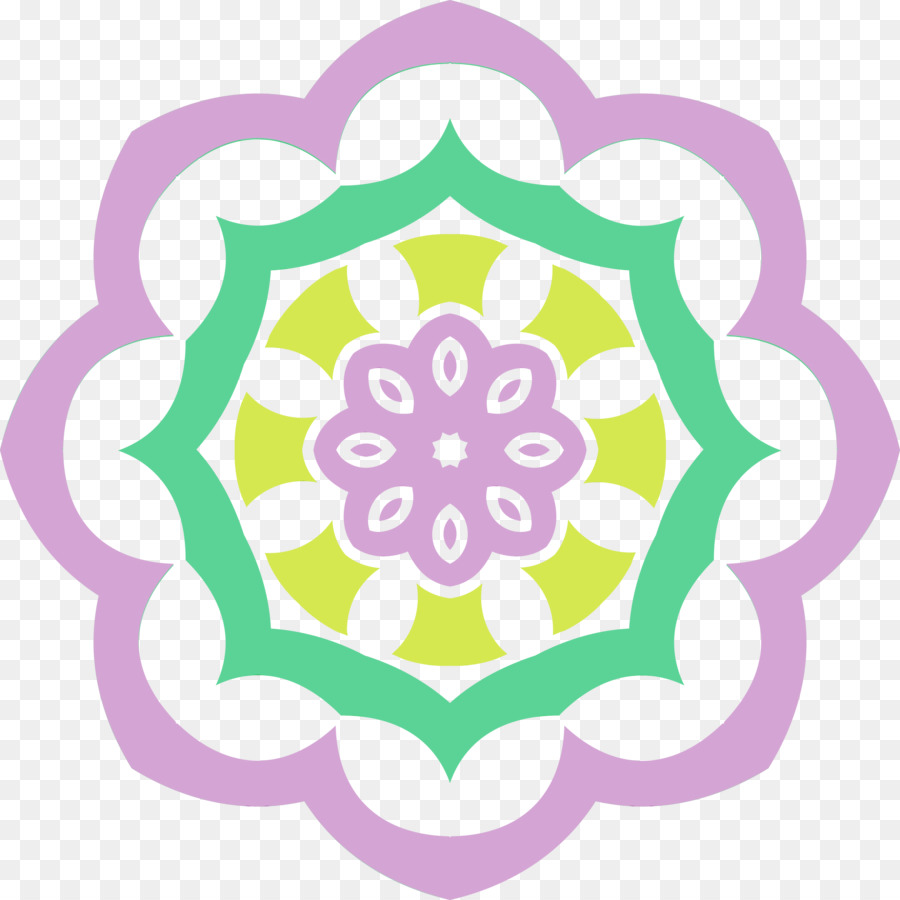 Mandala Coloré，Conception PNG