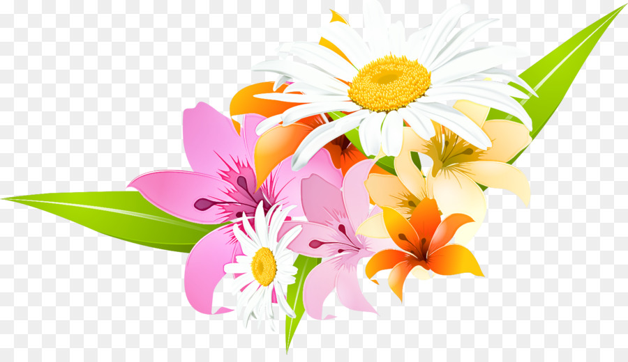 Design Floral，Dessin Animé PNG