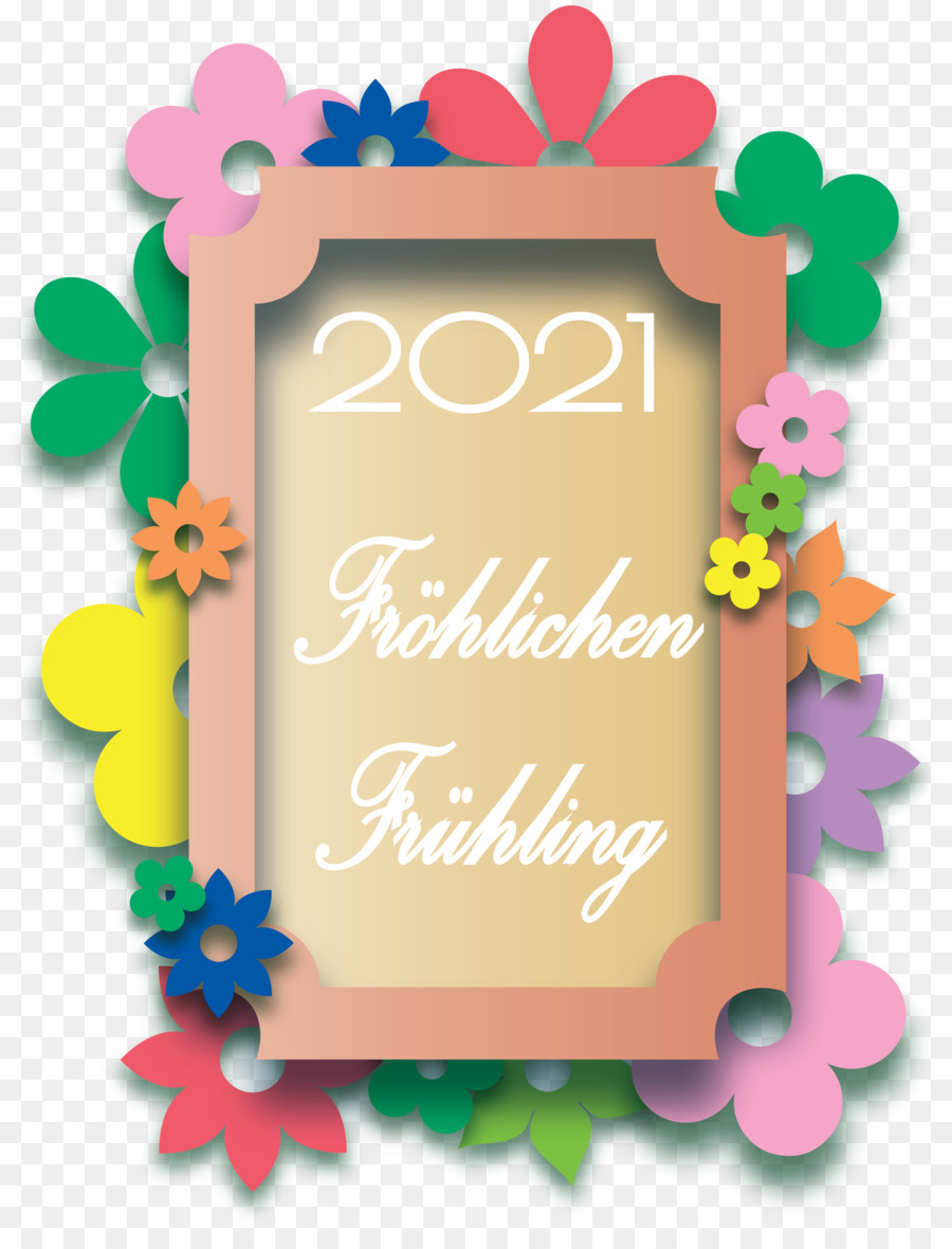 Fröhlichen Frühling 2021，Printemps PNG