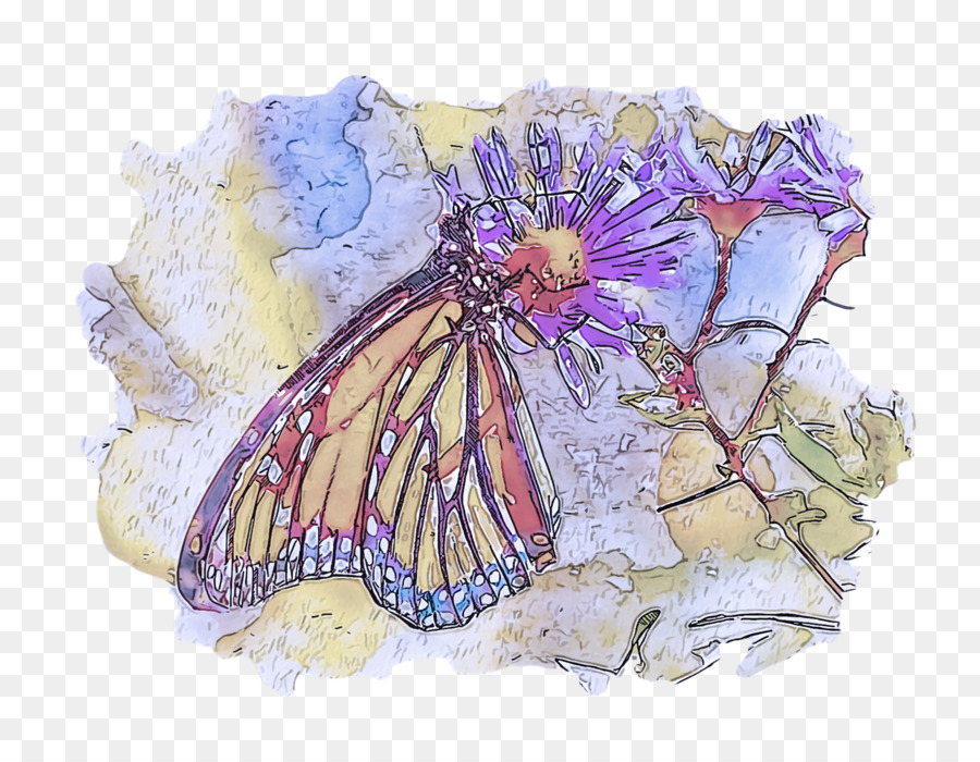 Papillon Sur Fleur，Fleur PNG