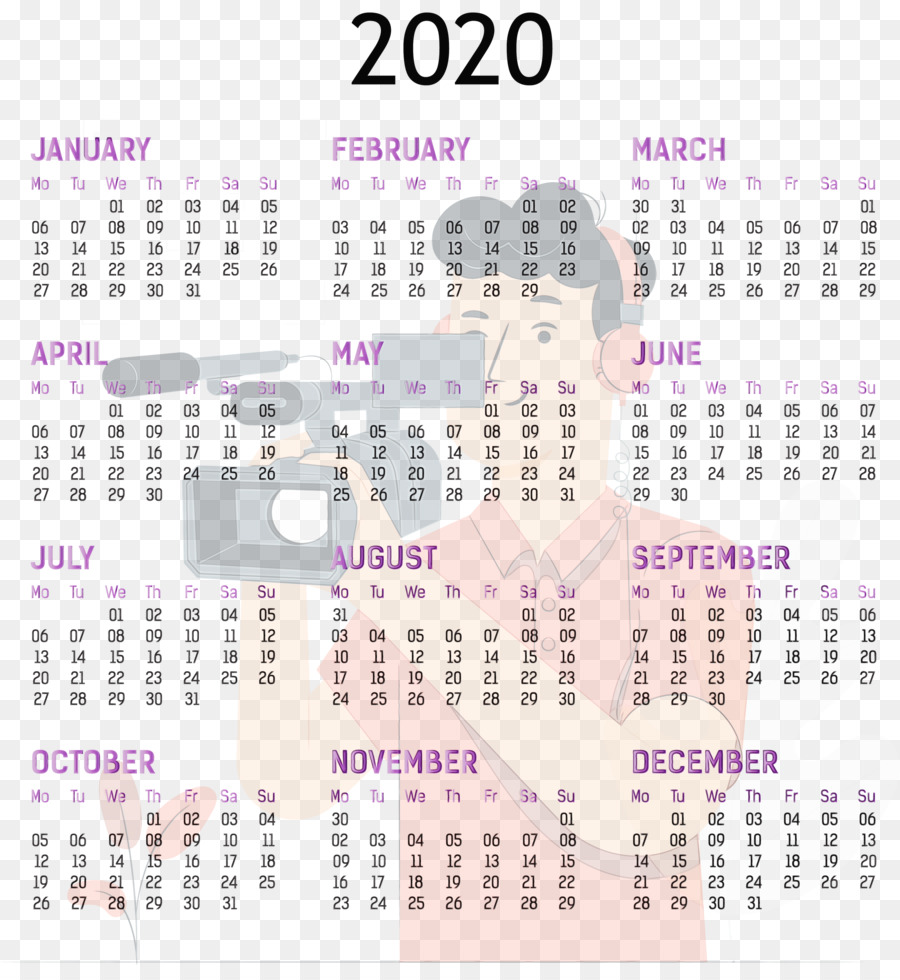 Système De Calendrier，Violet PNG