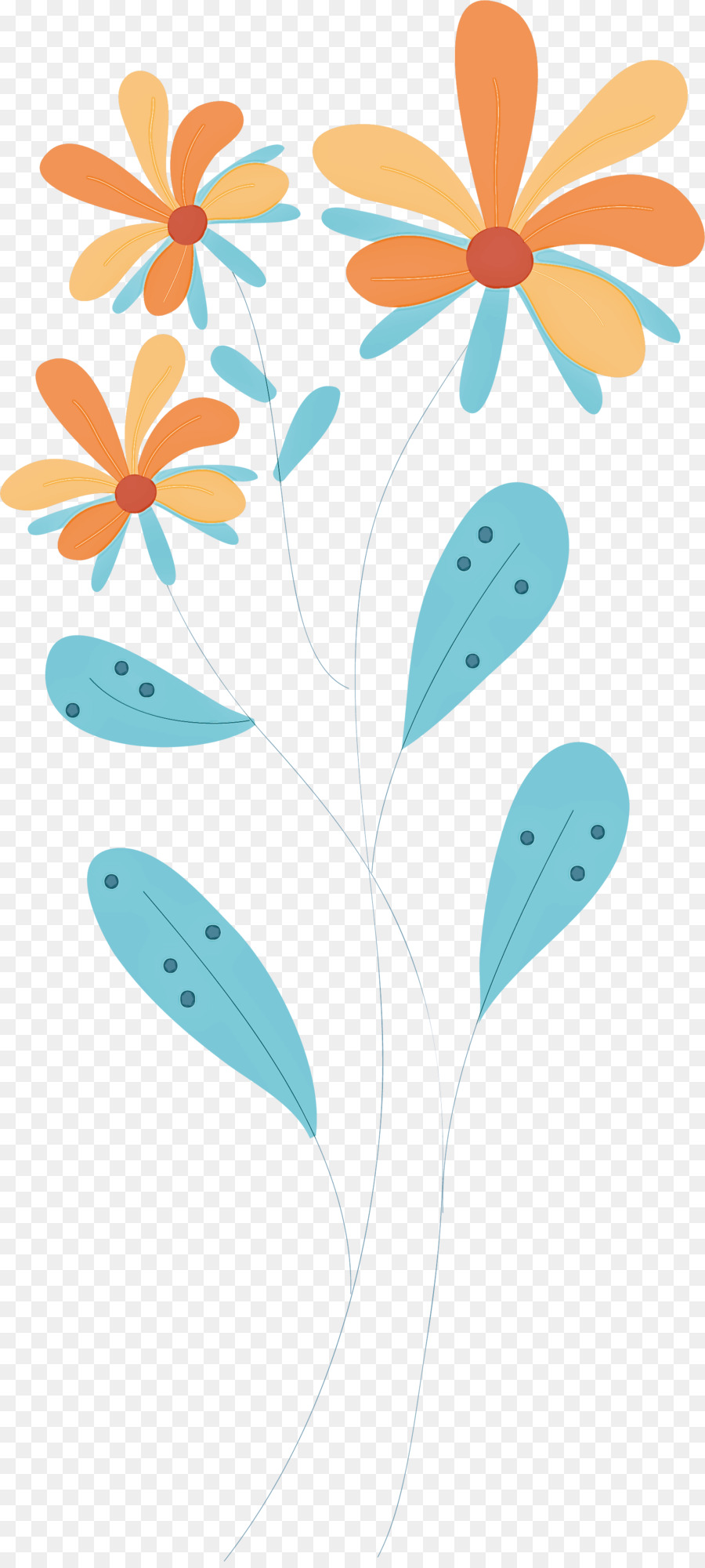 Fleur Et Feuilles，Usine PNG