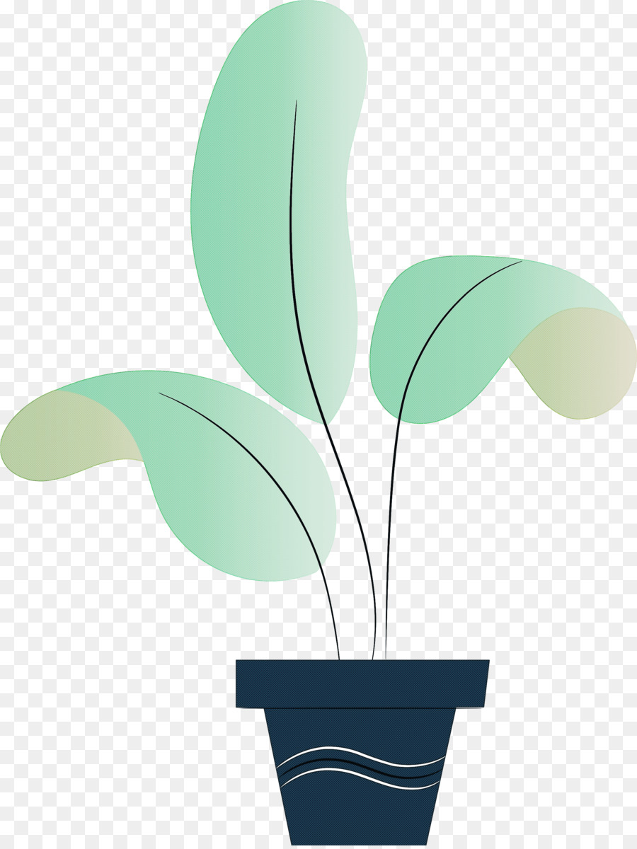 Plante En Pot，Feuilles PNG