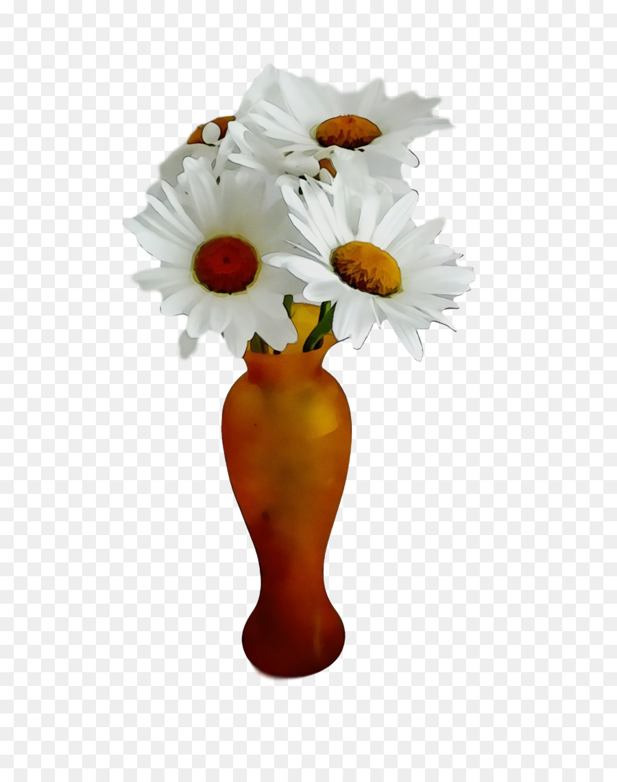 Vase à Fleurs，Marguerites PNG