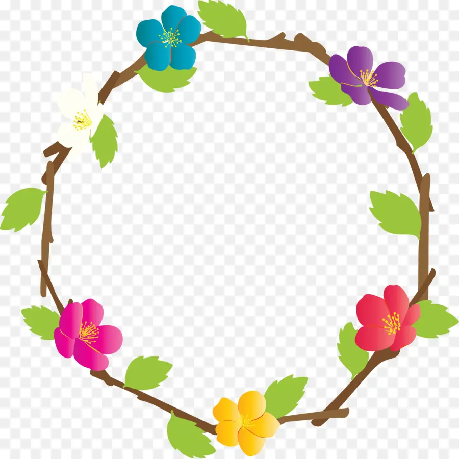 Couronne Florale，Fleurs PNG